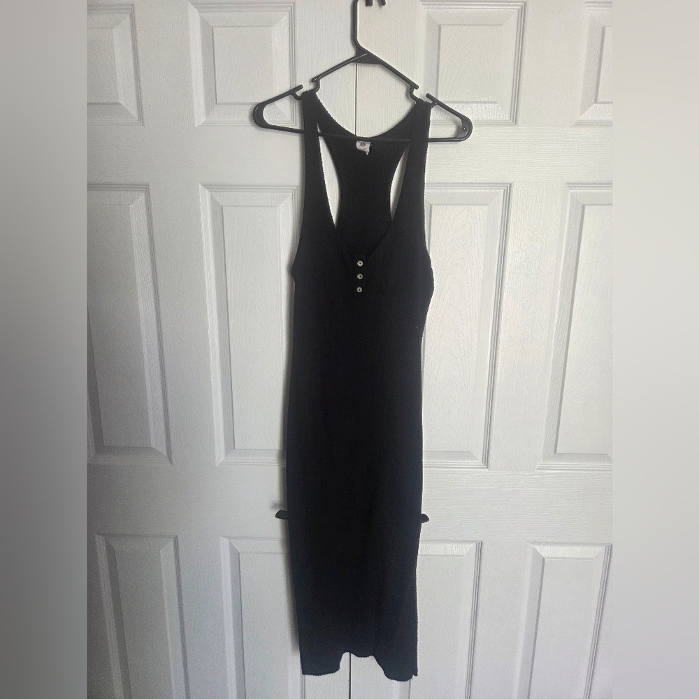 Vici Dolls FLAWLESS Black Racerback Midi Dress